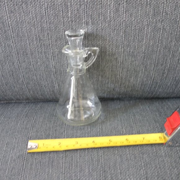 Vintage Glass Salad Dressing Shaker with Glass Lid - Picture 13 of 14
